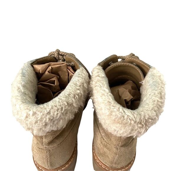 Zara Basic Collection Suede Faux Fur Boots in Size EU 36 - Picture 7 of 16